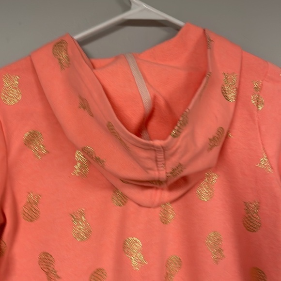 ❤️ Super Cute WONDER NATION Apricot color with gold Zip Up Hoodie, L 10-12❤️ - Picture 7 of 7